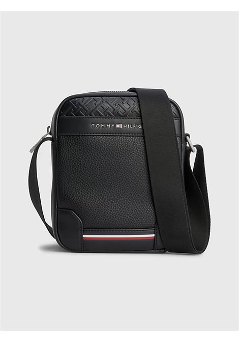 borsa reporter piccola con monogrammi TOMMY HILFIGER | AM0AM11308BDS